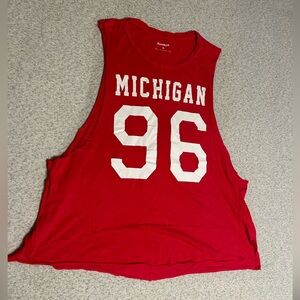 EXPRESS | Michigan 96 pink cutoff tank